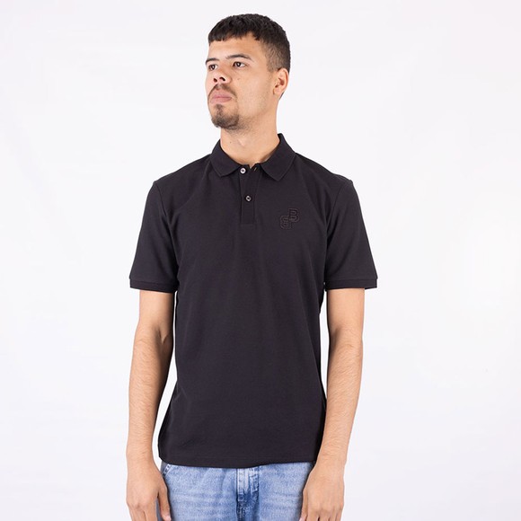 BOSS Mens Black Formal Parlay 191 Logo Polo Shirt #3