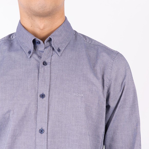 BOSS Mens Blue Casual Rickert Shirt #3