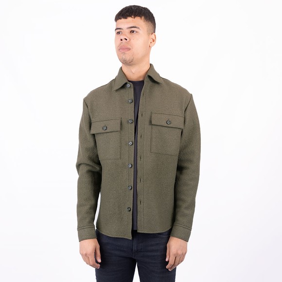 BOSS Mens Green Formal S Owen Overshirt #2