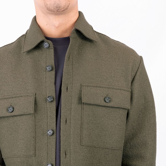 BOSS Mens Green Formal S Owen Overshirt #3
