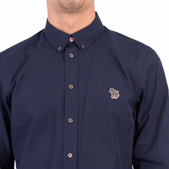 PS Paul Smith Mens Blue LS Zebra Shirt #3
