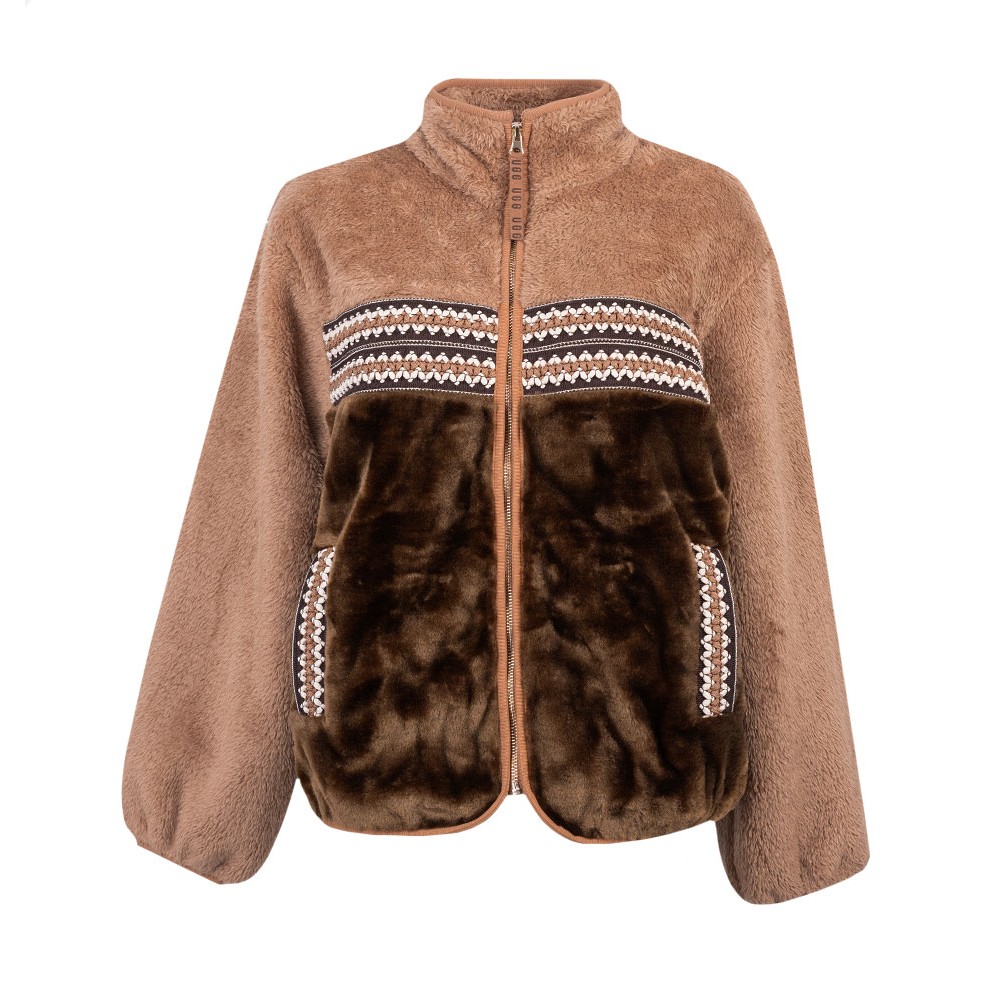 Ugg Marlene Sherpa H Braid Jacket Oxygen Clothing