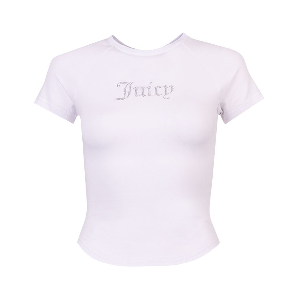 Juicy Couture Shrunken Diamante T Shirt Oxygen Clothing