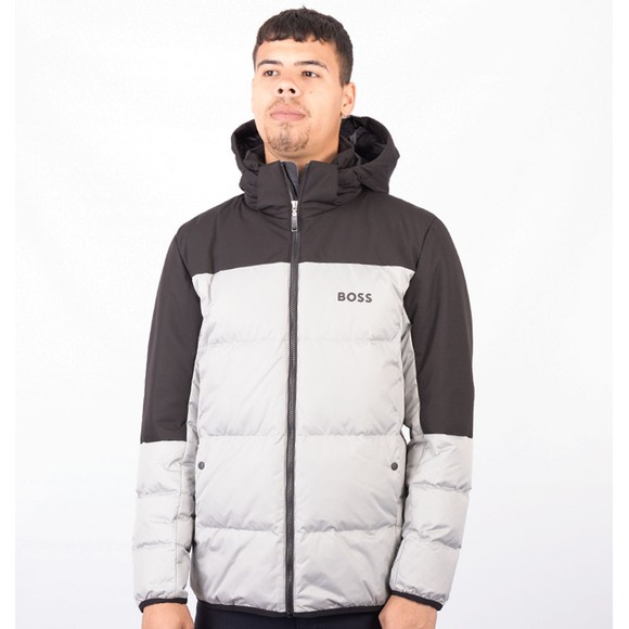 BOSS Mens Grey Athleisure Hamar Jacket #2