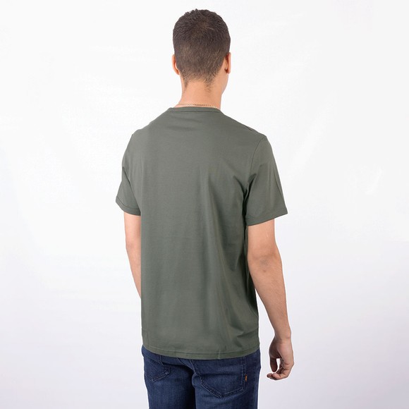 Fred Perry Mens Green Ringer T-Shirt #4