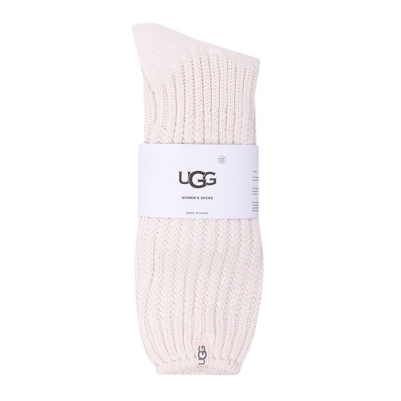 Ugg Womens Off-White Tyla Slouchy Crew Sock #1