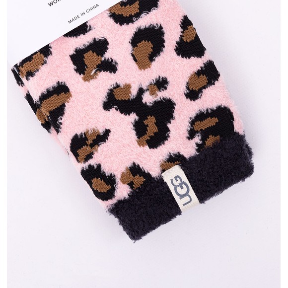 Ugg Womens Pink Leslie Graphic Crew Sock #2