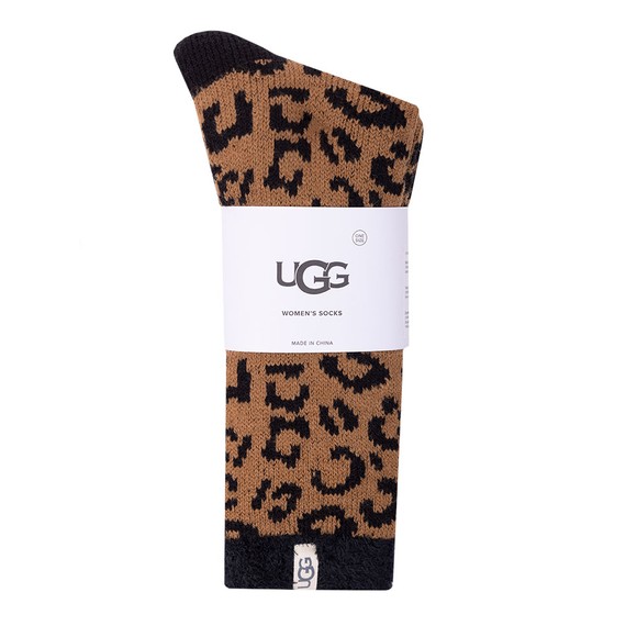 Ugg Womens Brown Josephine Fleece Lined Sock #1