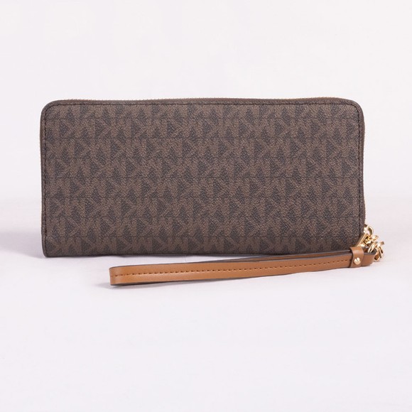 Michael Kors Womens Brown Large Travel Pocket Continental Purse #3