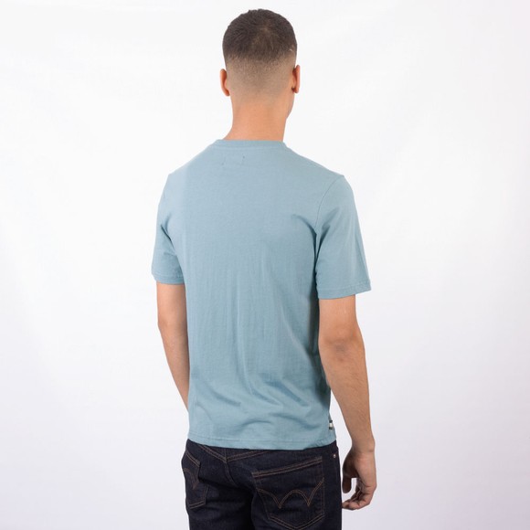 Aquascutum Mens Blue Active Big Logo T-Shirt #4