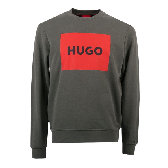 HUGO Mens Grey Duragol222 Crew Sweatshirt