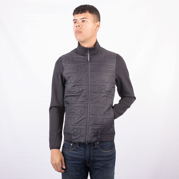 J.Lindeberg Mens Black Quilt Hybrid Jacket main image