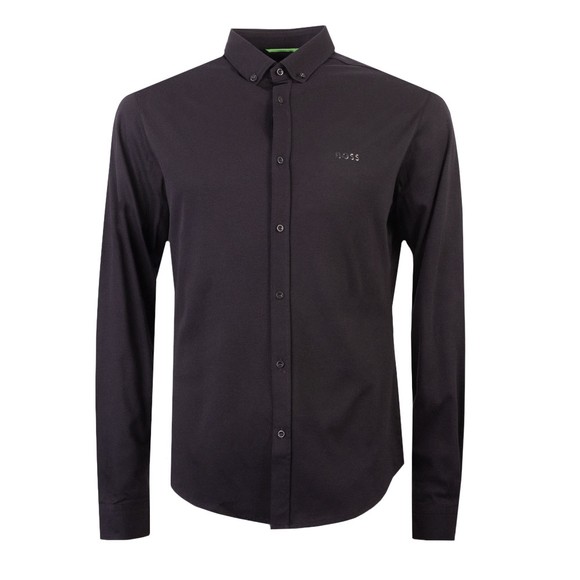 BOSS Mens Black Athleisure Biado Regular Shirt #1