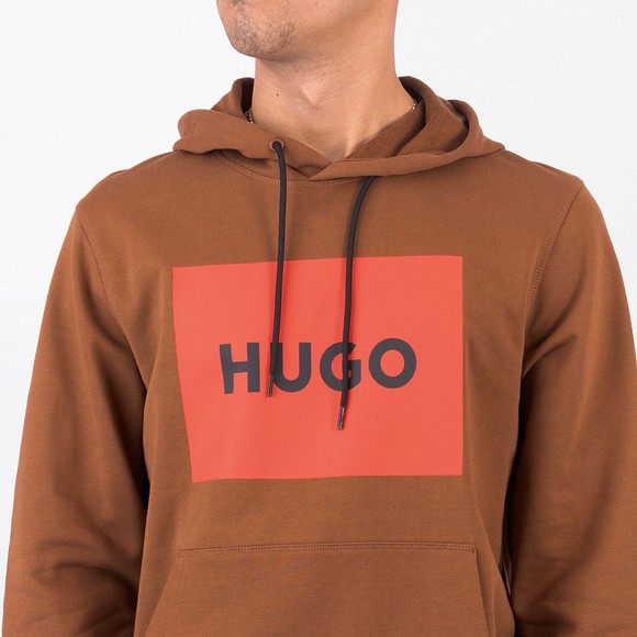 HUGO Mens Brown Duratschi223 Hoody main image