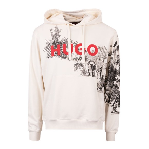 Clothing Hugo White Hoodie Mens Doliveto Hoody