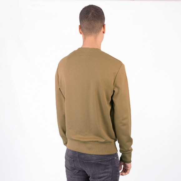 Fred Perry Mens Beige Crew Neck Sweatshirt main image