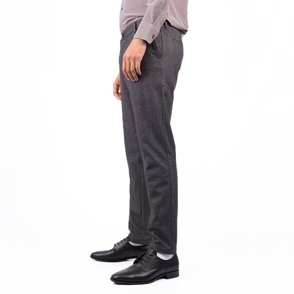 BOSS Mens Grey Kane Herringbone Trouser main image