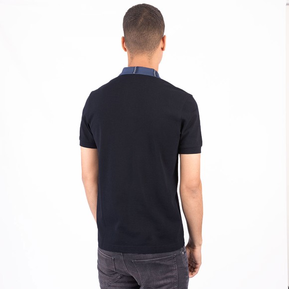 Fred Perry Mens Blue Graphic Collar Polo Shirt #4