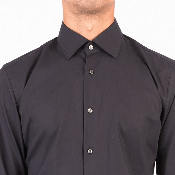 BOSS Mens Black Formal H Hank Kent C1 214 Slim Shirt #3