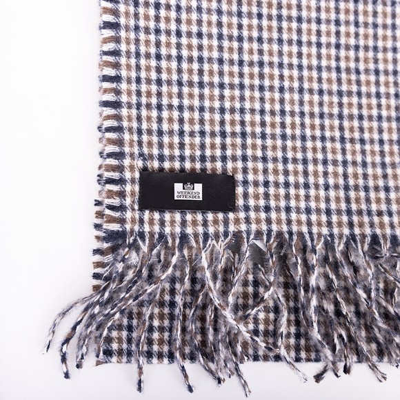 Weekend Offender Mens Multicoloured Nurmagomedov Check Scarf main image