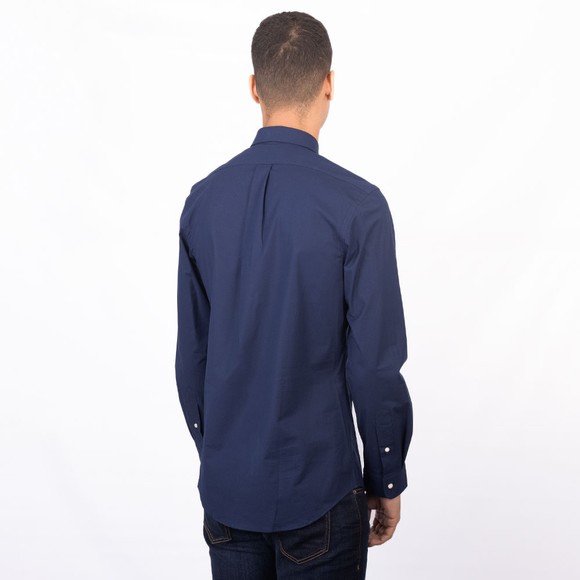 Polo Ralph Lauren Mens Blue Long Sleeve Slim Fit Poplin Shirt main image