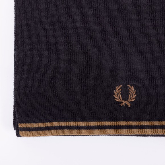 Fred Perry Mens Black Twin Tipped Scarf #2