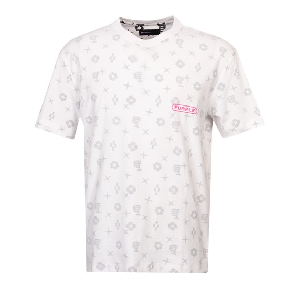 Purple Brand Mens White P104 Textured Jersey Short Sleeve T Shirt #1