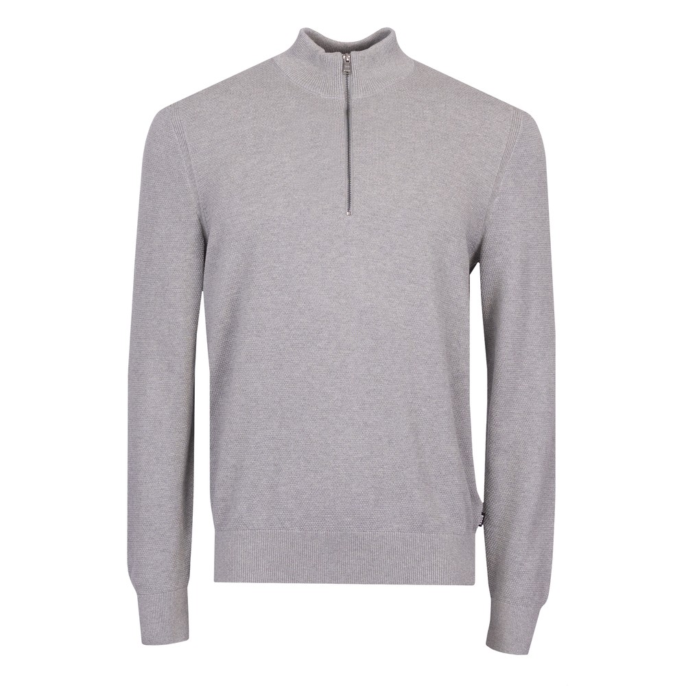 Formal Ebrando Textured half Zip Jumper