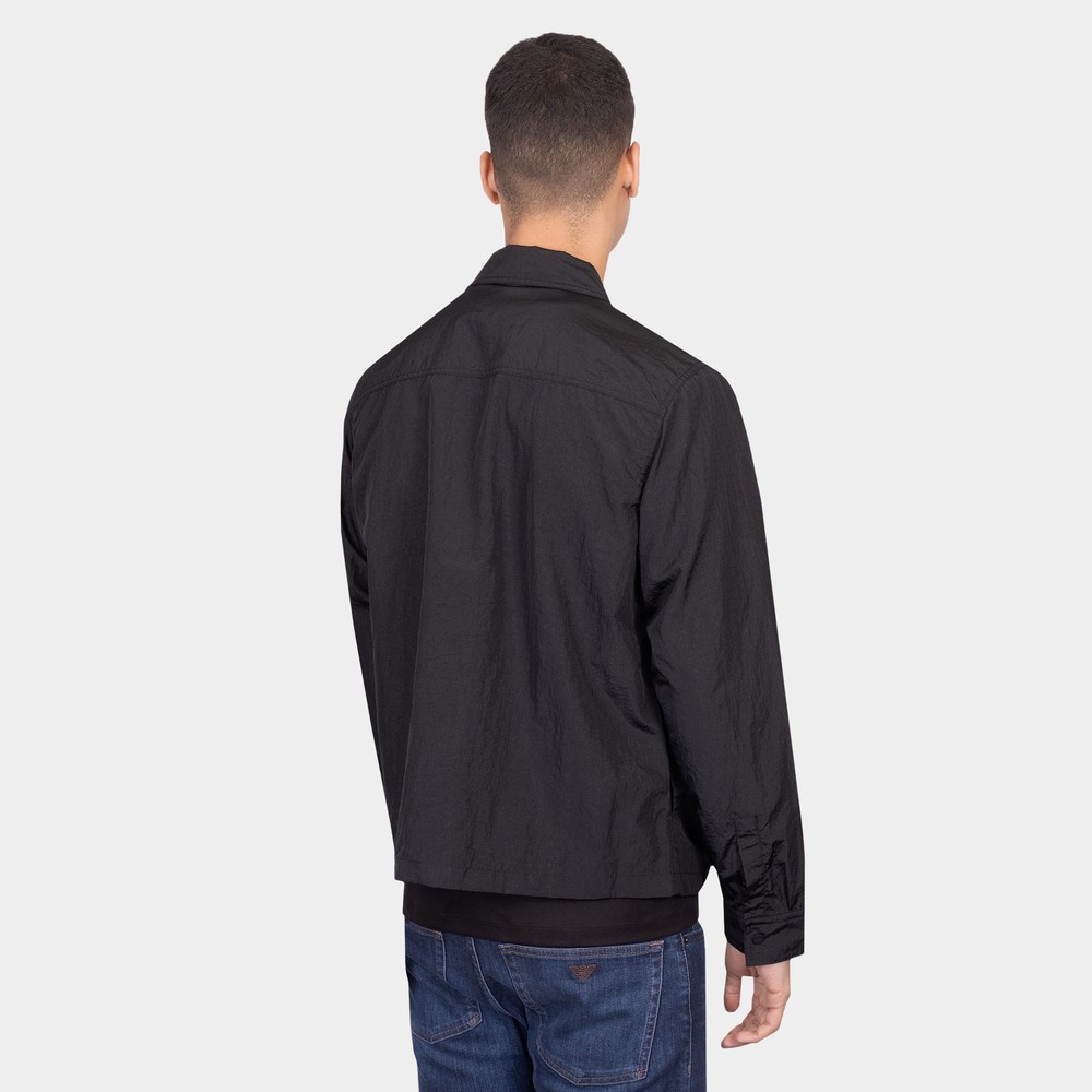 HUGO Emalo Stacked Logo Overshirt | Oxygen Clothing