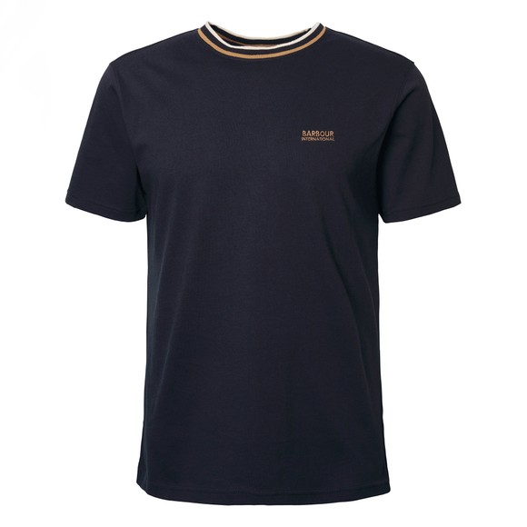 Barbour International Mens Black Buxton Tipped T-Shirt