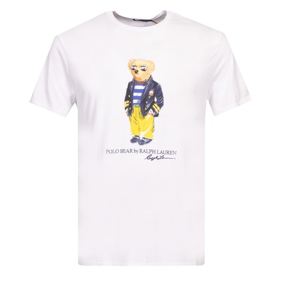 Polo Bear By Ralph Lauren Mens White Marina Polo Bear T Shirt main image