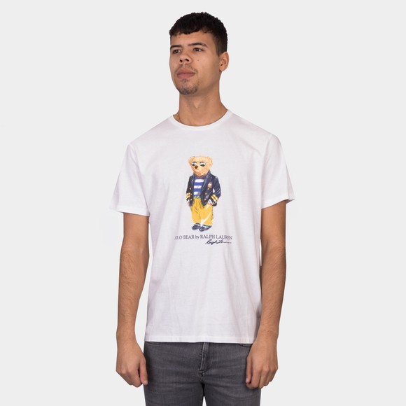 Polo Bear By Ralph Lauren Mens White Marina Polo Bear T Shirt main image