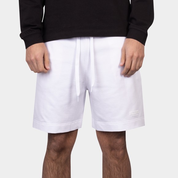 Moschino Mens White Tape Pocket Print Shorts main image