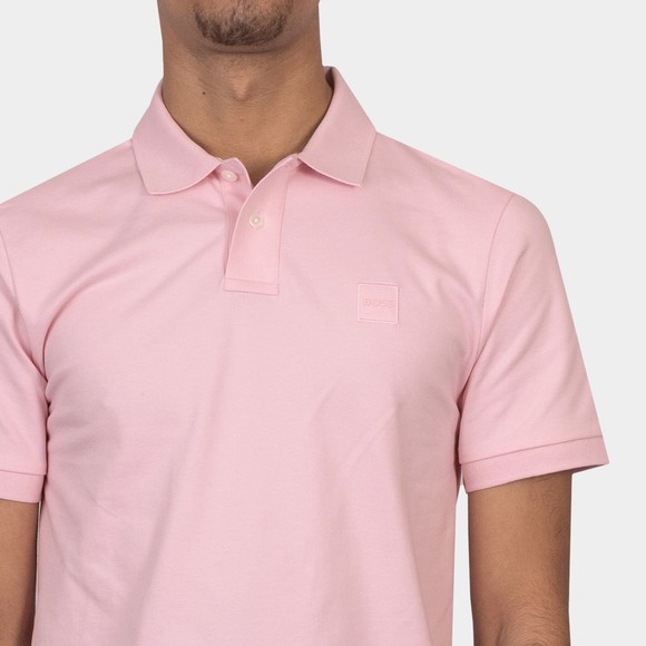 BOSS Mens Pink Casual Passenger Polo Shirt #2