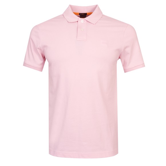 BOSS Mens Pink Casual Passenger Polo Shirt #1