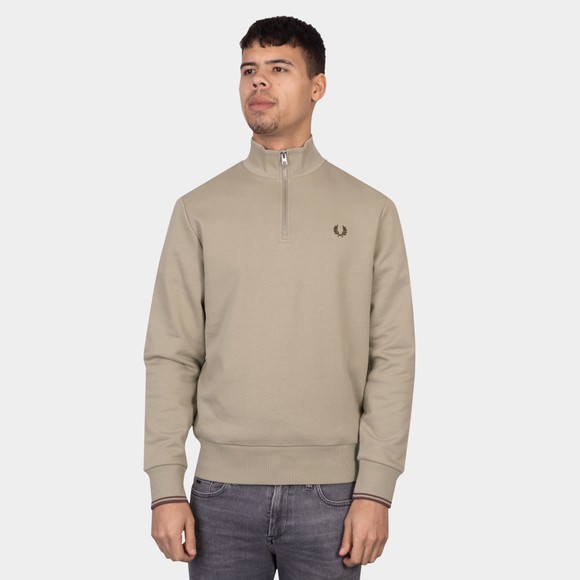 Fred Perry Mens Grey 1/2 Zip Sweatshirt #2