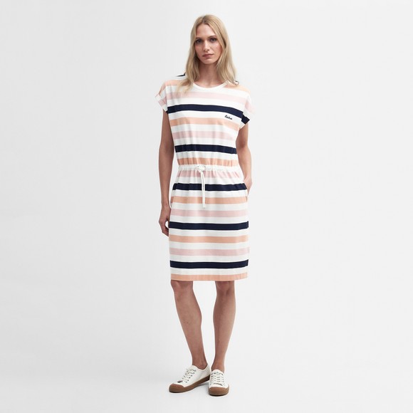 Barbour Lifestyle Womens White Marloes Stripe Dress main image