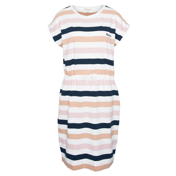 Barbour Lifestyle Womens White Marloes Stripe Dress main image