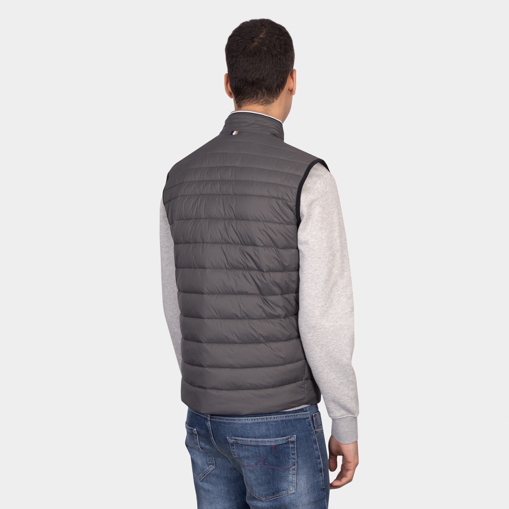 BOSS Darolan Gilet Trapuntato Uomo – Impermeabile Con Logo 3D – Colore Blu Scuro – Taglie 56 E 60