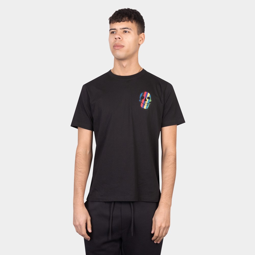 【送料関税込】Paul Smith Skull T-Shirt Men's White 'Skull Square' T-Shirt