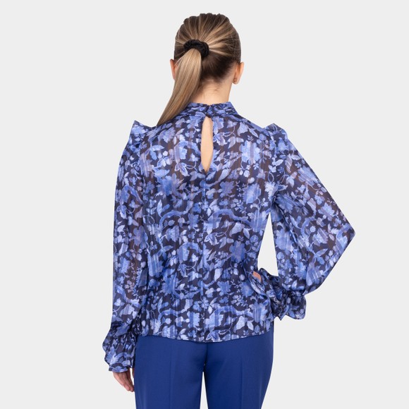 French Connection Womens Blue Cynthia Fauna Top #3