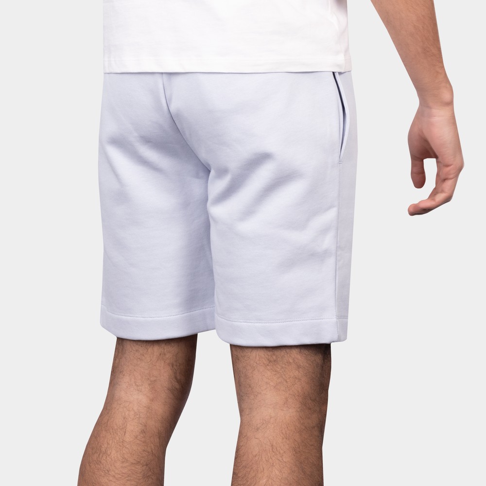 Lacoste Mens Solid Regular Fit Brushed Fleece Shorts GH9627-LGF-S main image 1