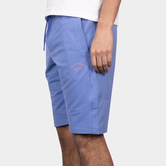 Paul & Shark Mens Blue Small Logo Jersey Shorts main image