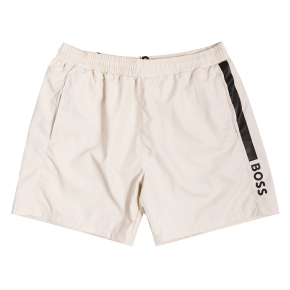 BOSS Mens Off-White Dolphin Swim Shorts