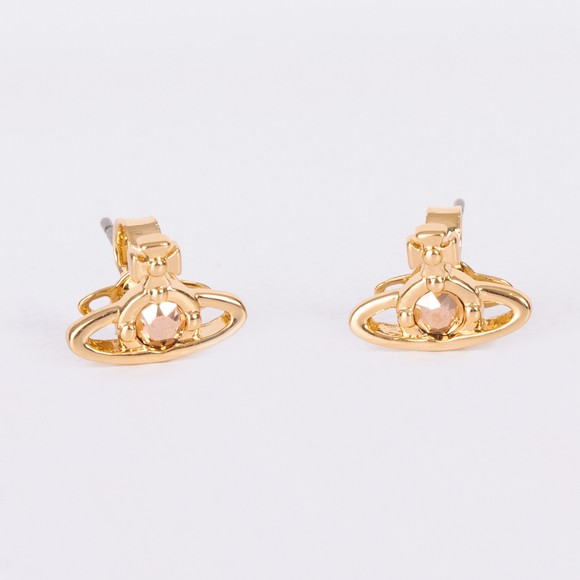 Vivienne Westwood Womens Gold Nano Solitaire Earrings