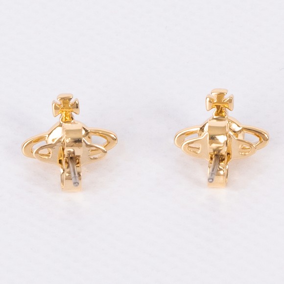 Vivienne Westwood Womens Gold Nano Solitaire Earrings main image