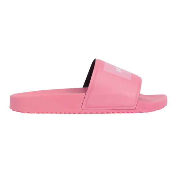 HUGO Womens Pink Timein Slides #1