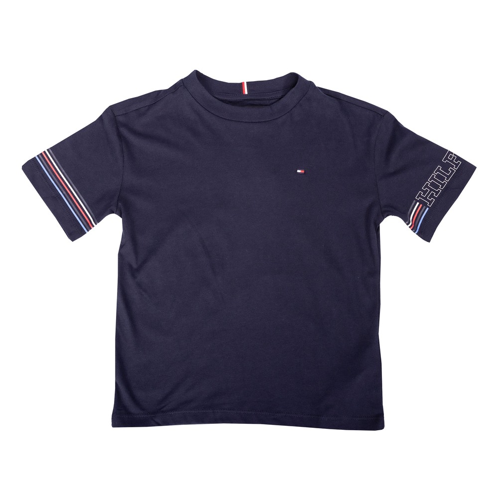 Stripe Sleeve T Shirt