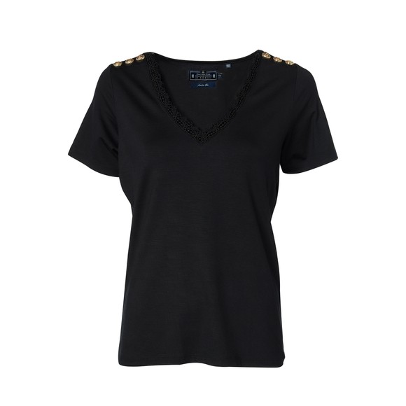 Holland Cooper Womens Black Amelia T Shirt main image