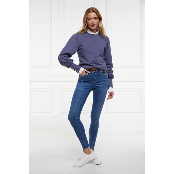 Holland Cooper Womens Blue Kelso Crew Sweatshirt main image